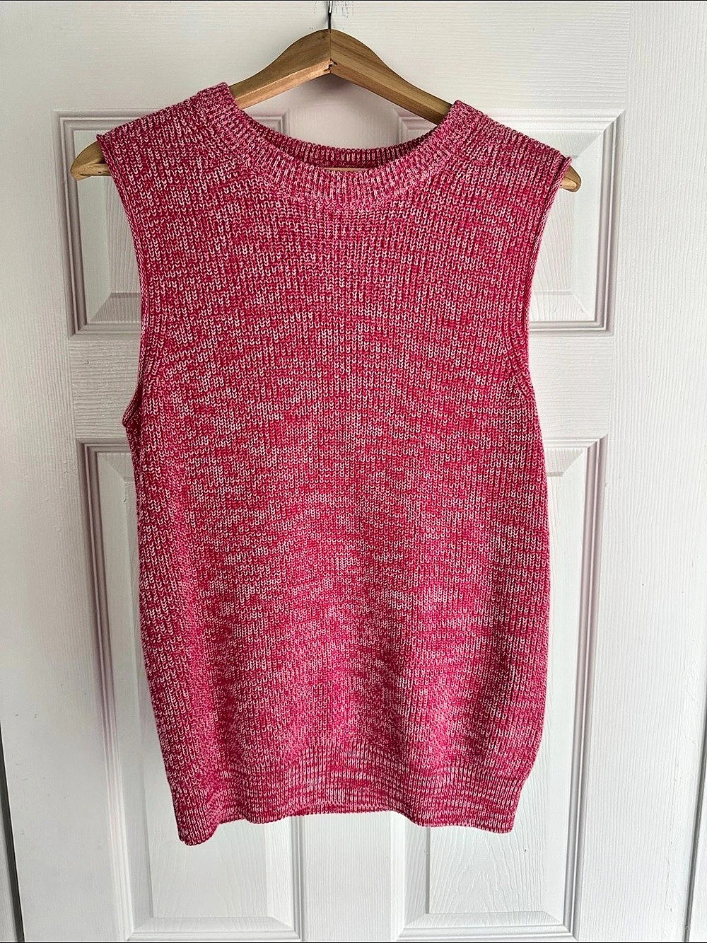 COS Mohair Knit Vest Pink Sleeveless Sweater